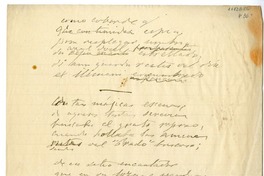 [Como cobarde que con timidez espia...]  [manuscrito] Eusebio Lillo.