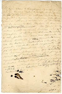 [25 leguas al sur de Concepción]  [manuscrito] Eusebio Lillo.