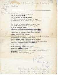 Hotel nube  [manuscrito] Jorge Teillier.