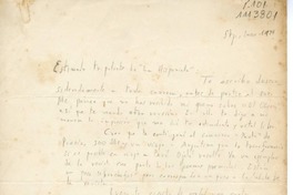 [Carta] 1977 enero, [Santiago, Chile] [al] Tripulante de la Hispaniola  [manuscrito] Jorge Teillier.