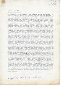 [Carta] 1996 abril 30, Lima, Perú [a] Sebastián [Teillier]  [manuscrito] Juan Cristobal.