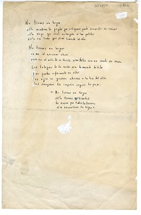 No tienes un hogar  [manuscrito] Jorge Teillier.