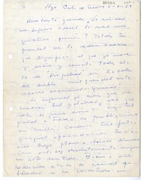 [Carta] 1959 septiembre 6, Santiago, Casa de Piedra, Chile [a] Humberto Díaz Casanueva  [manuscrito] Ester Matte.