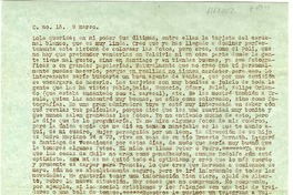 [Carta] [1950] marzo 9, [México] [a] Lola Falcón  [manuscrito] Luis Enrique Délano.