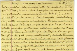 [Carta] 1949 mayo 2, Nueva York [a] Lola Falcón  [manuscrito] Luis Enrique Délano.