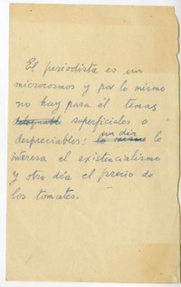 [Periodismo]  [manuscrito] Joaquín Edwards Bello.