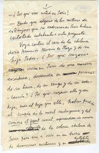 [Criollos en París]  [manuscrito] Joaquín Edwards Bello.