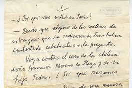[Criollos en París]  [manuscrito] Joaquín Edwards Bello.