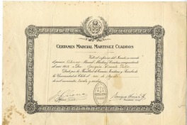 [Diploma] 1934 agosto 6, Santiago, [Chile] [a] Joaquín Edwards Bello  [manuscrito] Universidad de Chile.
