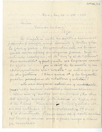 [Carta] 1936 julio 10, Santiago, Chile [a] Inés de la Cruz [Winett de Rokha]  [manuscrito] Augusto D´Halmar.