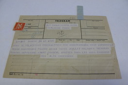 [Telegrama] 1971, Moscú, URSS [a] Pablo Neruda  [manuscrito] Ilyá Ehrenburg.