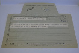 [Telegrama] 1971 octubre 21, Palma de Mallorca, España [a] Pablo Neruda  [manuscrito] Camilo José Cela.