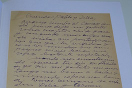 [Carta] [entre 1940 y 1945?] [a] Pablo Neruda y Delia del Carril  [manuscrito] Enrique.
