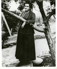 [Retrato de Gabriela Mistral en Los Andes]  [fotografía]