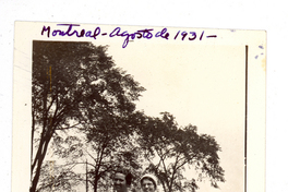 [Retrato de Gabriela Mistral y Consuelo Saleva en Montreal]  [fotografía]