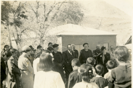 [Gabriela Mistral durante un acto en Montegrande]  [fotografía]