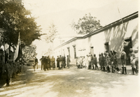 [Gabriela Mistral en un homenaje en Paihuano]  [fotografía]