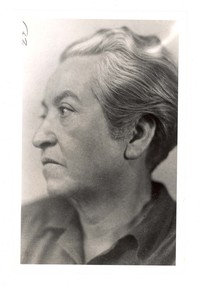 [Gabriela Mistral en Estocolmo]  [fotografía]