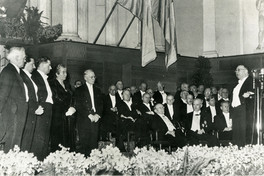 [Ceremonia de entrega del Premio Nobel de Literatura a Gabriela Mistral]  [fotografía]