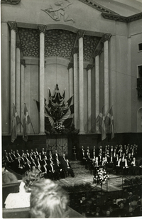 [Ceremonia de entrega del Premio Nobel de Literatura a Gabriela Mistral]  [fotografía]