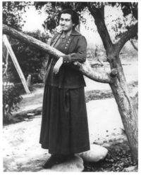 [Gabriela Mistral en Los Andes]  [fotografía]