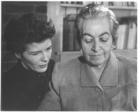 [Gabriela Mistral y Doris Dana en Nueva York]  [fotografía]