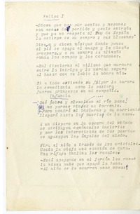 Felipe I  [manuscrito] Juan Guzmán Cruchaga.