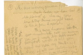 [My dear and very...]  [manuscrito] Juan Guzmán Cruchaga.