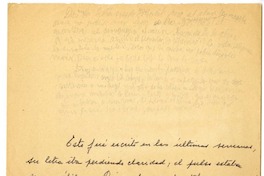 [Dios no lo había creado...]  [manuscrito] Juan Guzmán Cruchaga.