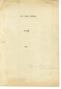 Viaje  [manuscrito] Juan Guzmán Cruchaga.