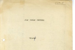 Viaje  [manuscrito] Juan Guzmán Cruchaga.