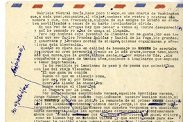 [Gabriela Mistral decía...]  [manuscrito] Juan Guzmán Cruchaga.