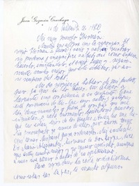 [Carta] 1970 diciembre 11, Viña del Mar, Chile [a] Hernán del Solar  [manuscrito] Juan Guzmán Cruchaga.