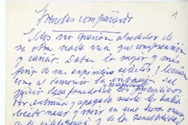 Grandes compañeros  [manuscrito] Juan Guzmán Cruchaga.