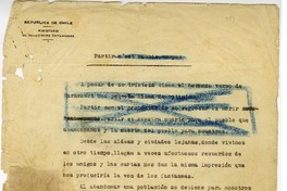 Partir  [manuscrito] Juan Guzmán Cruchaga.