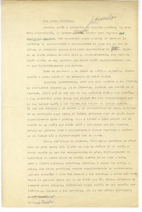 Las cosas perdidas  [manuscrito] Juan Guzmán Cruchaga.