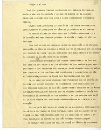 Chile y el mar  [manuscrito] Juan Guzmán Cruchaga.