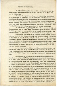 Chilenos en California  [manuscrito] Juan Guzmán Cruchaga.