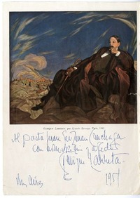 Al poeta  [manuscrito] Enrique Rodríguez Larreta.