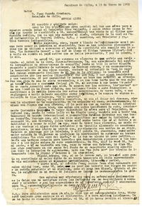 [carta] 1953 enero 19, Santiago, Chile [a] Juan Guzmán Cruchaga  [manuscrito] Víctor Domingo Silva.