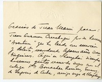 [Tarjeta] 1940 septiembre 19, Shanghai, China [a] Juan Guzmán Cruchaga  [manuscrito] Juan Marin.