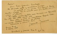 [carta] 1961 marzo 6, Buenos Aires, Argentina [a] Juan Guzmán Cruchaga  [manuscrito] Eduardo Yamarois.