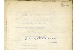 !Oh, vitaminas! o un ideático  [manuscrito] Magdalena Petit.