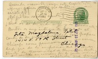 [Tarjeta] 1941, Boston [a su madre]  [manuscrito] Magdalena Petit.