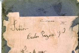 [Cuaderno III]  [manuscrito] Carlos Pezoa Véliz.