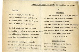 Retrato  [manuscrito] Mathilde Pomès.