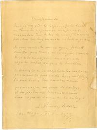 Envejecimiento  [manuscrito] Carlos Préndez Saldías.