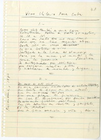 Vino chileno para Cuba  [manuscrito] Luis Jaime Quezada Ruiz.