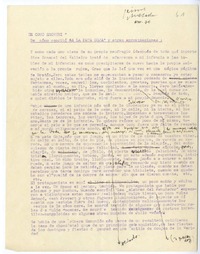 Como escribí La pata coja  [manuscrito] Luis Jaime Quezada Ruiz.