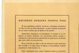 [Agitemos nuestra propia vida...]  [manuscrito] Alberto Ried Silva.